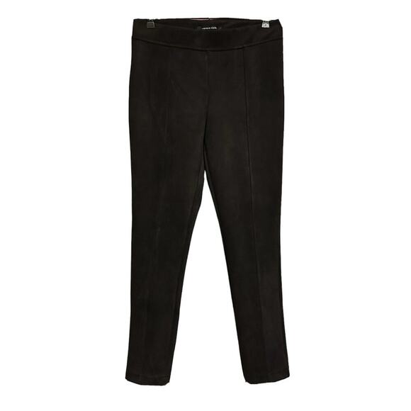 ANDREW MARC Pants Womens Medium Black Microsuede Skinny Pull-on Stretch Jeggings - Picture 1 of 7